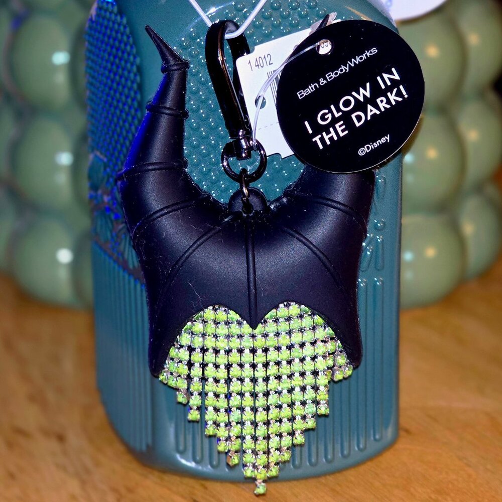 Maleficent Bath & Body Works Sanitizer Holder Clip Disney Villains NEW